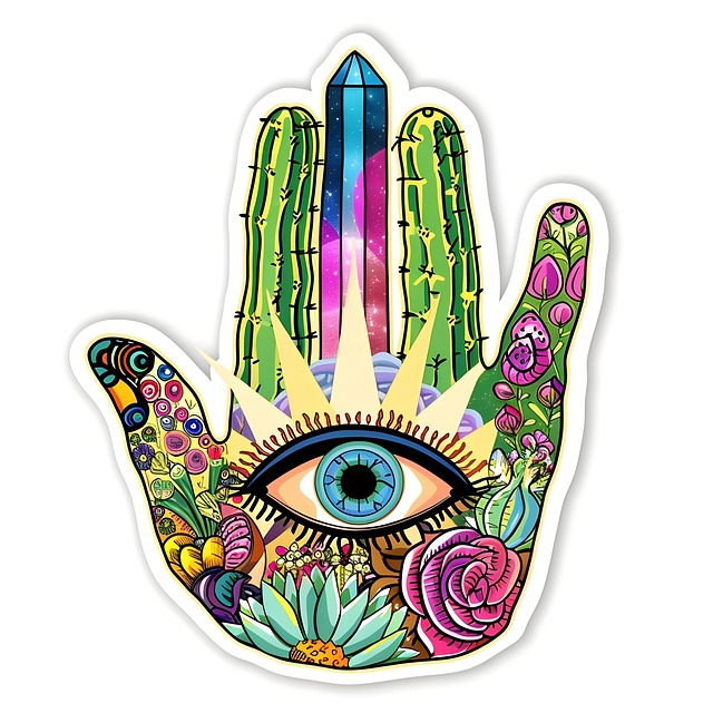 Free ai generated hand hamsa illustration