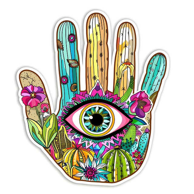 Free ai generated hand hamsa illustration