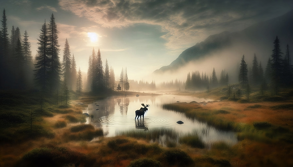 Free Ai Generated Mountains illustration and picture
