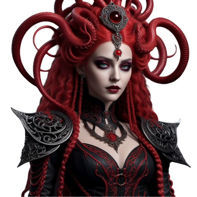 Free ai generated medusa fantasy illustration