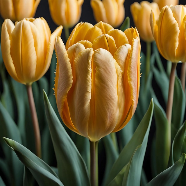 Free ai generated flowers tulips illustration