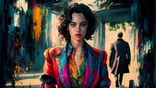 Free ai generated girl lonely illustration
