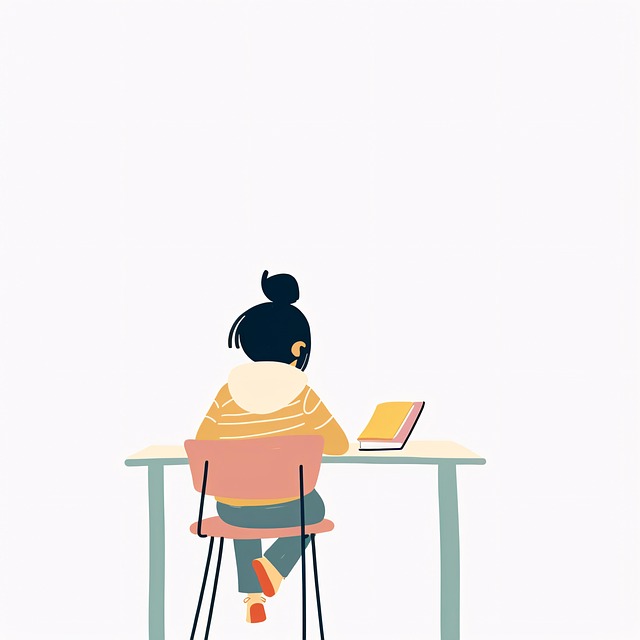 Free ai generated child reading illustration