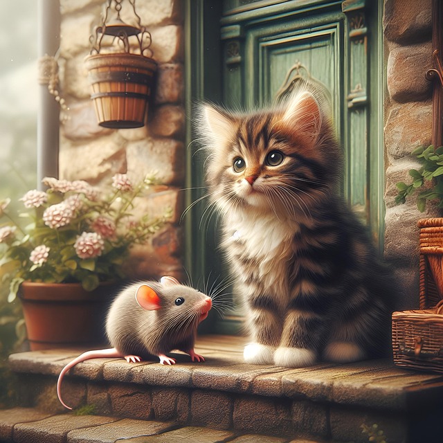 Download free HD stock image of Ai Generated Cat Free ai generated cat kitten illustration