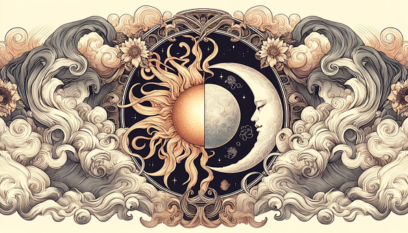 Soare, Luna, Proiecta, Ceresc, Simplu