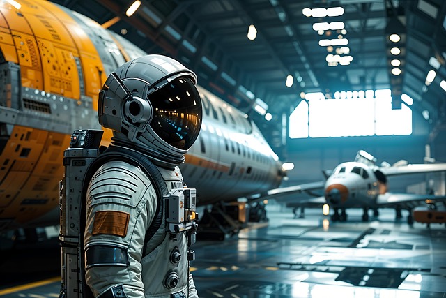 Free ai generated astronaut spaceship illustration