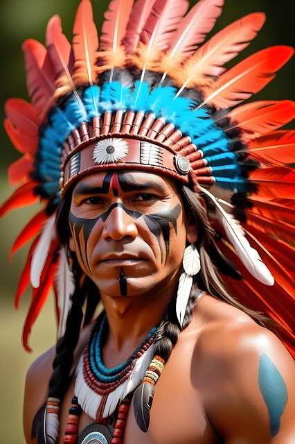 Free ai generated native american master illustration