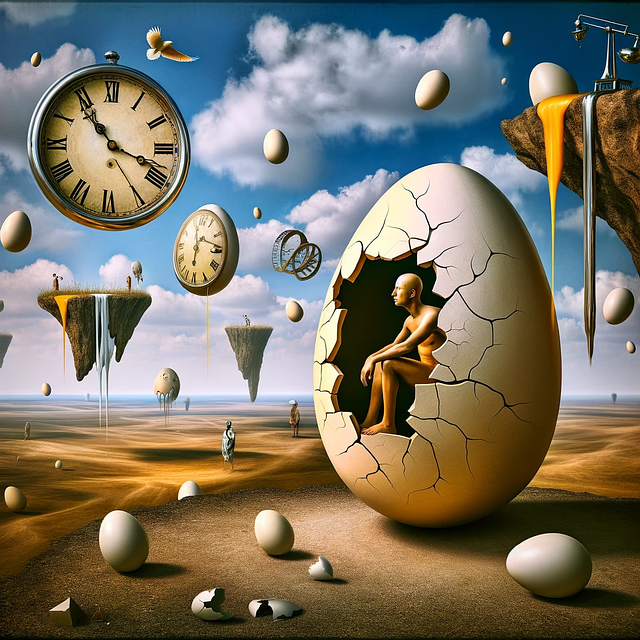 Free ai generated man egg illustration