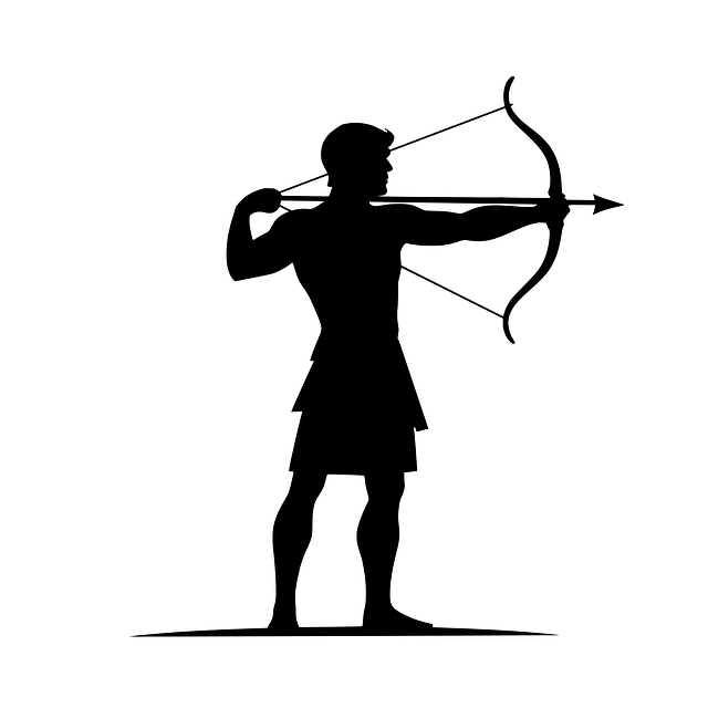 Free man archer archery vector