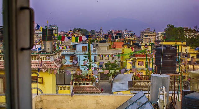 Nepal, Senke, Kathmandu, Dämmerung