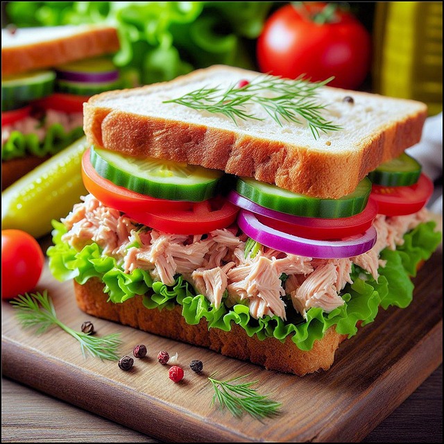 Free ai generated sandwich food illustration