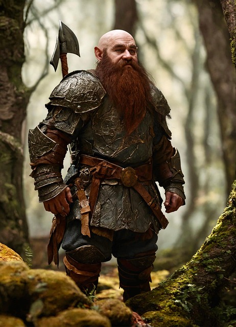 Free forest trees dwarf illustration