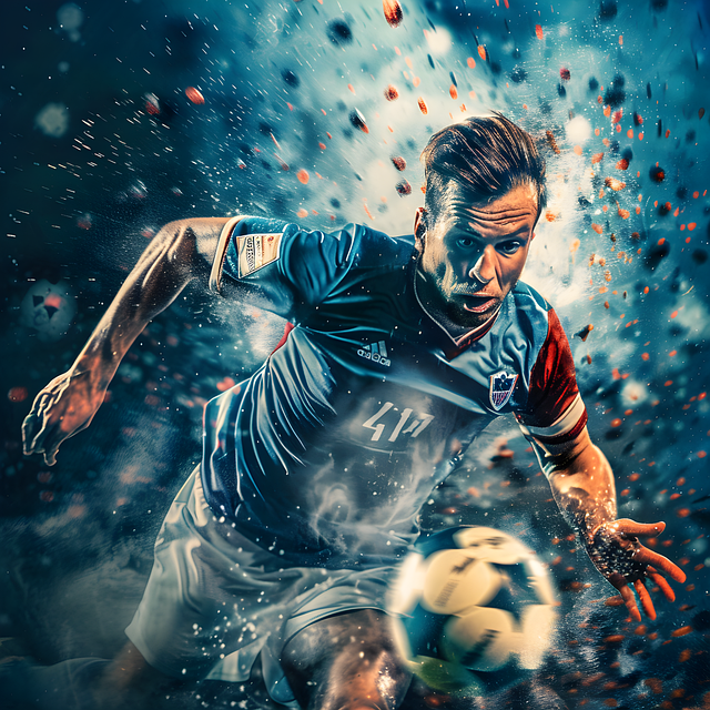 Free football footballer art illustration