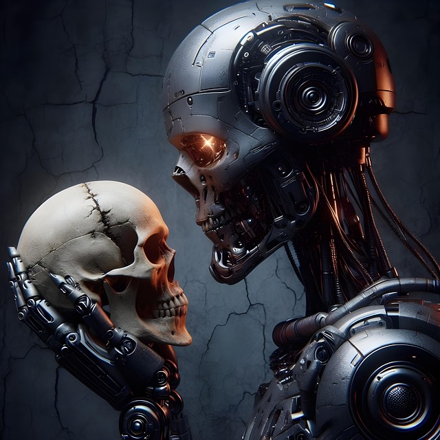 Free robot humanoid technology illustration