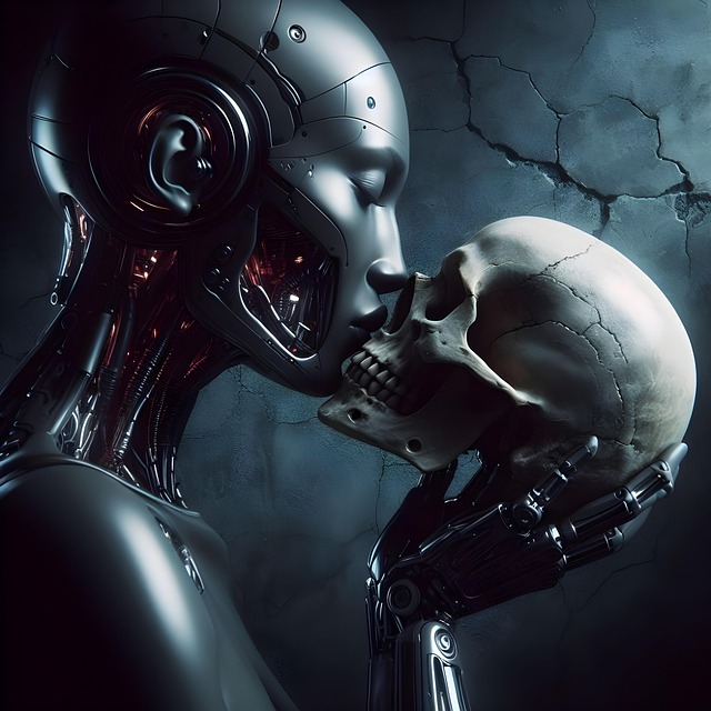 Free robot humanoid technology illustration