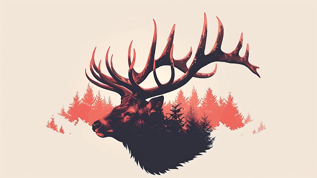 Tree, Deer, Animal, Nature, Silhouette