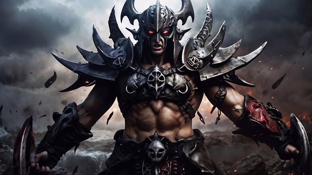 Free ai generated warrior fantasy illustration
