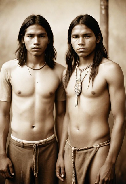 Indfødte Amerikanere, Sioux, Portræt