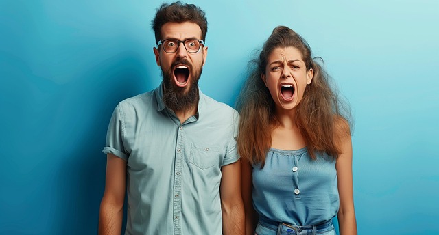 Free ai generated couple surprise illustration