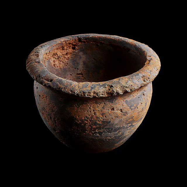 Free clay copper vessel illustration