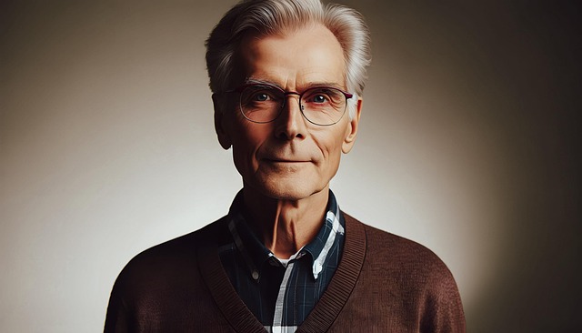 Free ai generated elderly man illustration