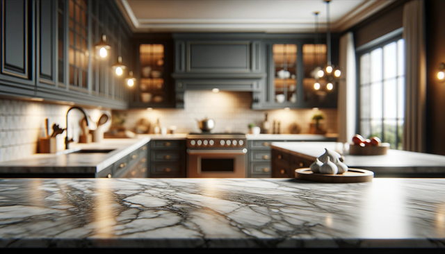 Free ai generated kitchen bench top illustration