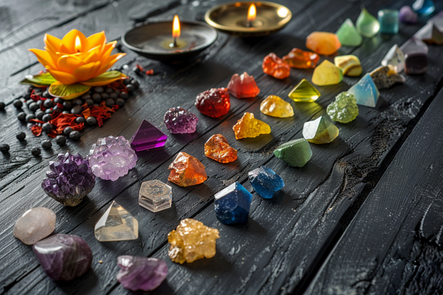 Free ai generated chakras stones illustration
