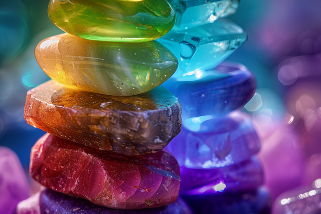 Free ai generated chakras stones illustration