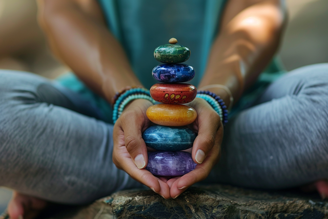 Free ai generated stones chakras illustration