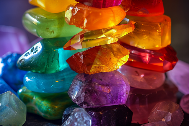 Free ai generated stones chakras illustration