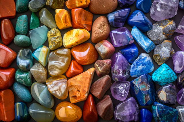 Free stones ai generated chakras illustration