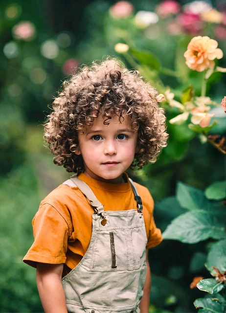 Free ai generated boy hair illustration
