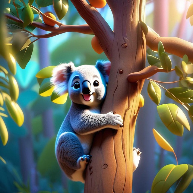 Free ai generated koala australia illustration