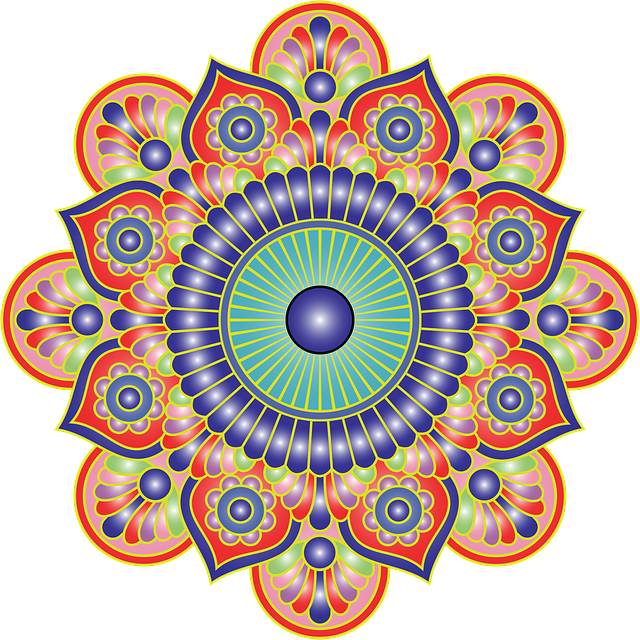 Free mandala pattern simple illustration