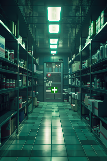 Free medicine storage paramedic illustration