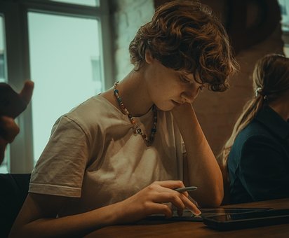 Free Cafe Girl photo and picture