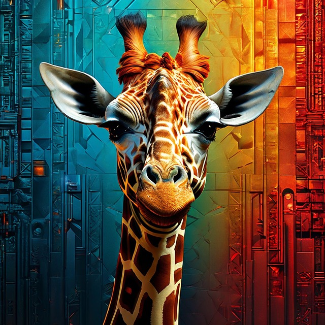 Free giraffe animal nature illustration
