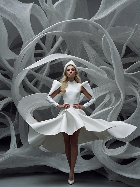 Free ai generated woman dress illustration
