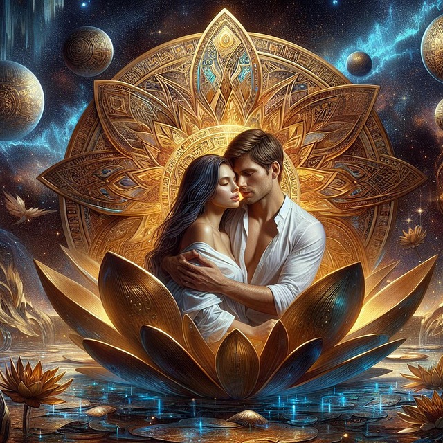 Free love lotus eternity illustration