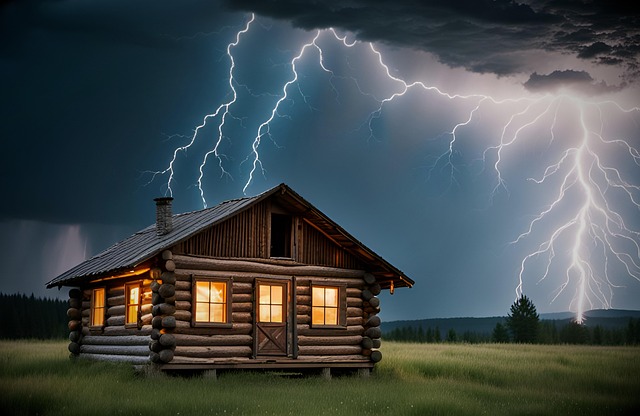 Free log cabin house cottage illustration