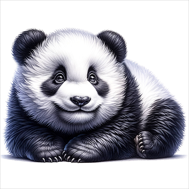 Free panda mammal zoo illustration