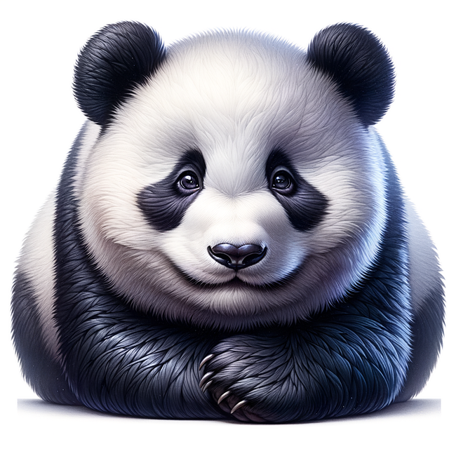 Free panda mammal zoo illustration