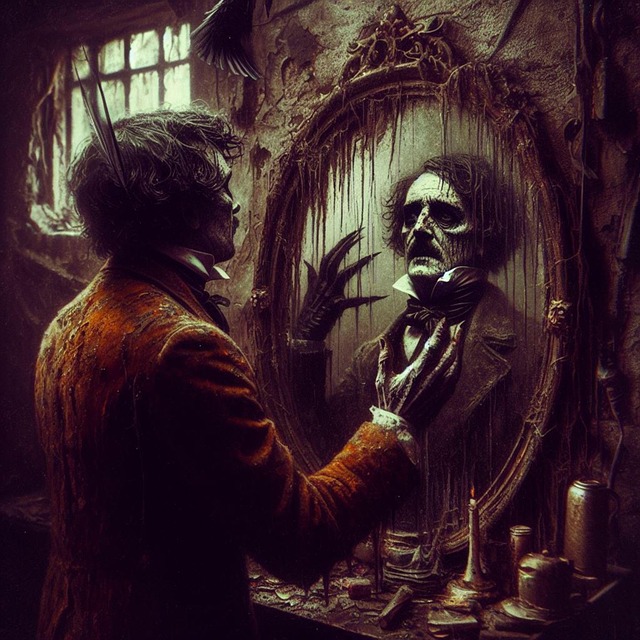 Free craziness evil horror illustration