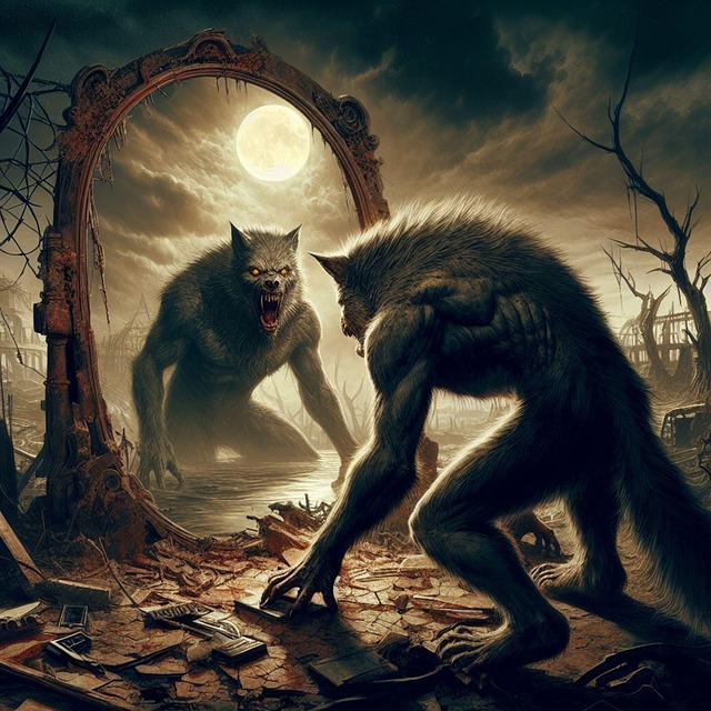 Free craziness evil horror illustration