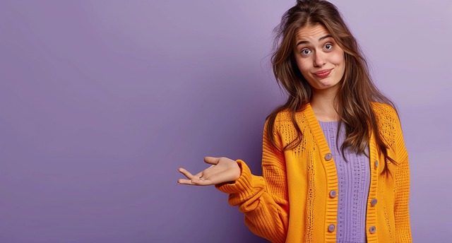 Free young woman orange illustration