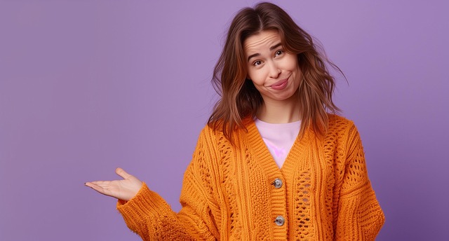Free young woman orange illustration