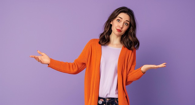 Free young woman orange illustration