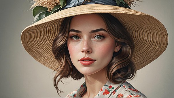 Femeie, Fată, Față, Portret, Model, Vară