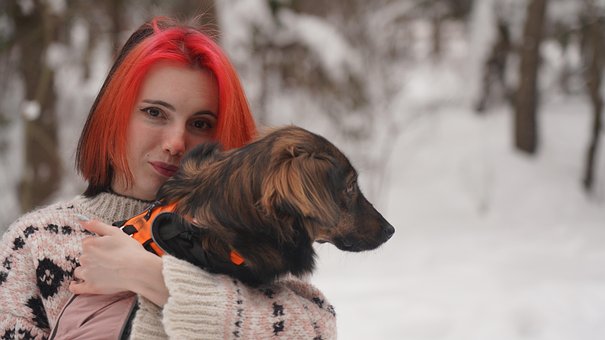 Menina, Mulheres, Vermelho, Cabelo