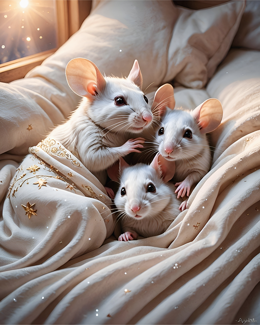 Free mice mama children illustration